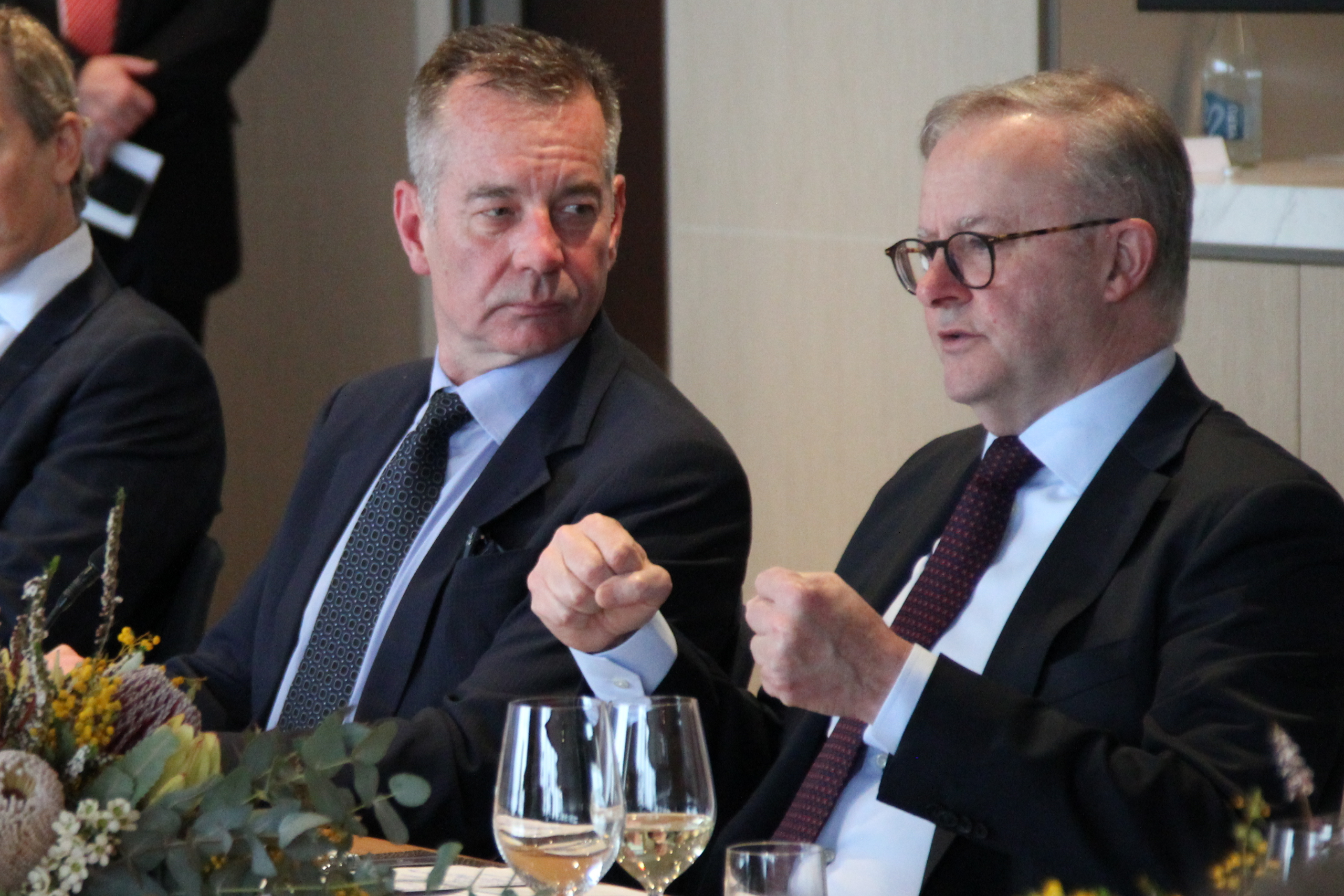 Colin Tate, Conexus Financial and Prime Minister of Australia Anthony Albanese